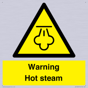 Warning Hot steam